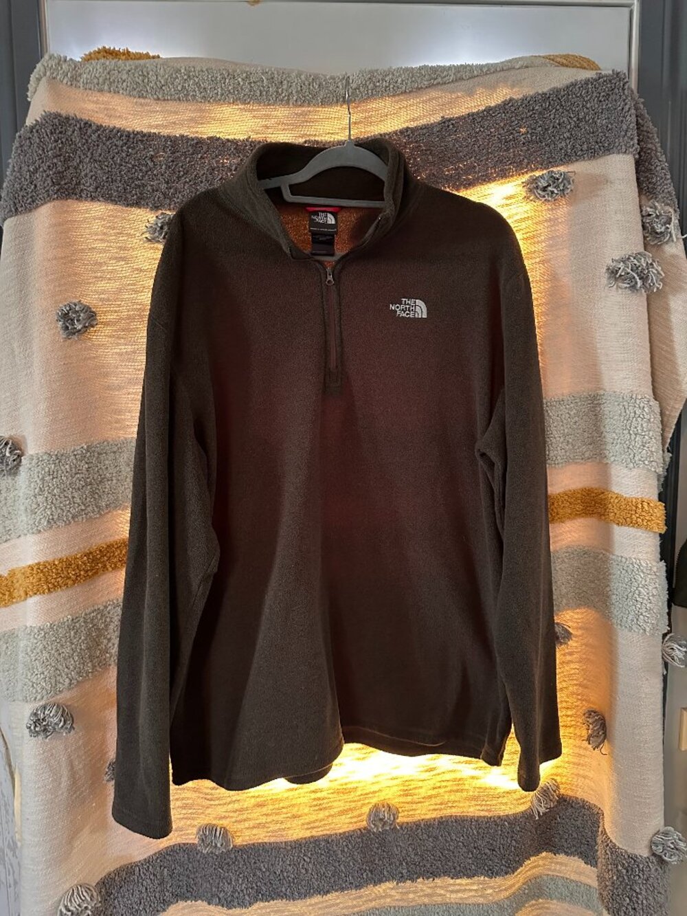 The North Face Men's TKA 100 E-Tip Quarter-Zip Fleece Pullover -XL